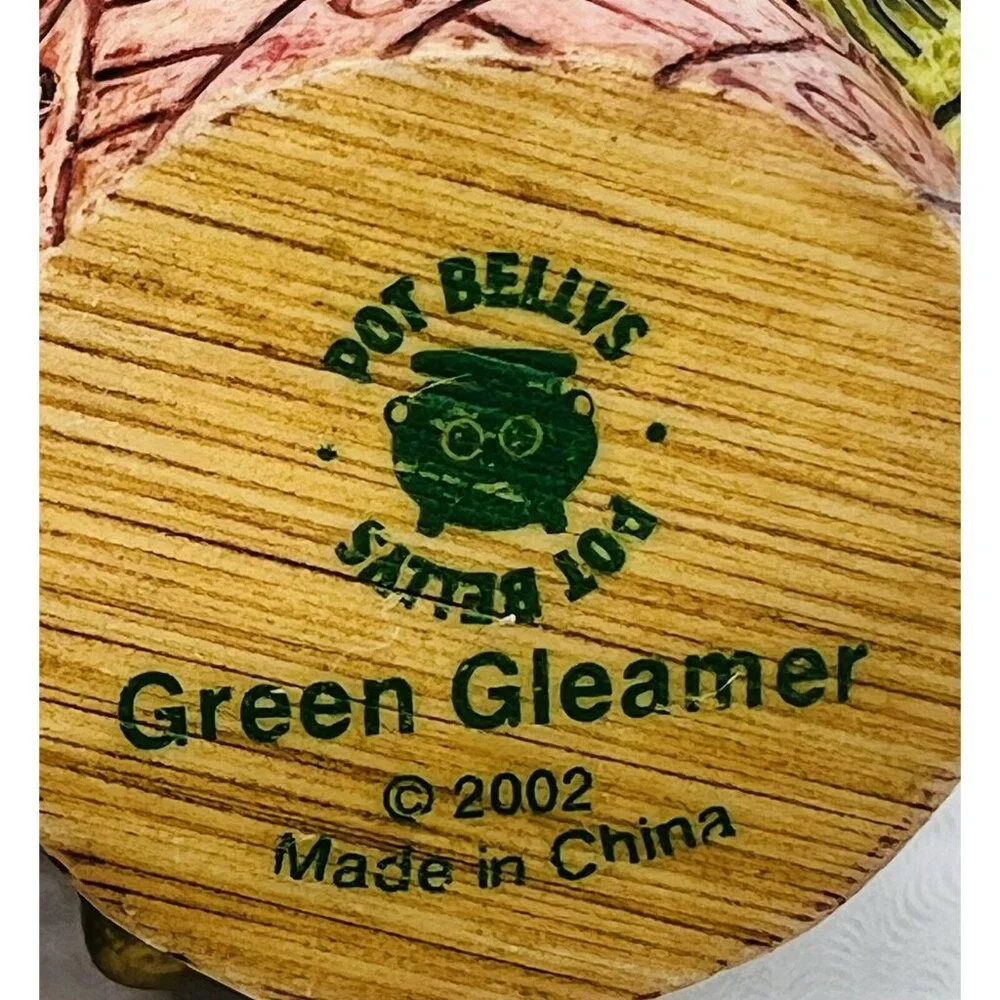 Harmony Ball Pot Bellys Green Gleamer Christmas Tree Seasonal Figurine‎ 2002